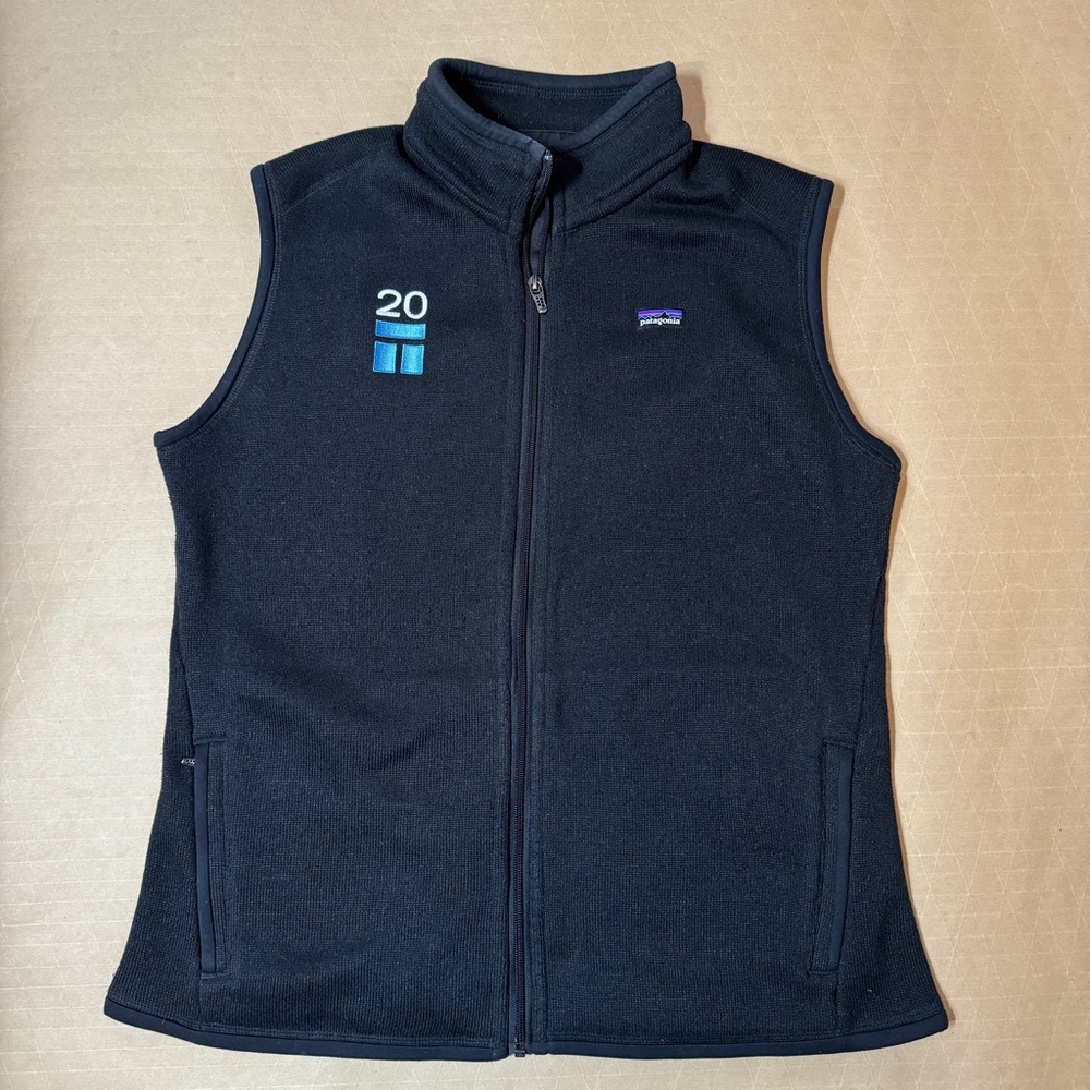 Patagonia Womens Fleece Vest Black Full Zip Size XL Gorpcore Athleisure